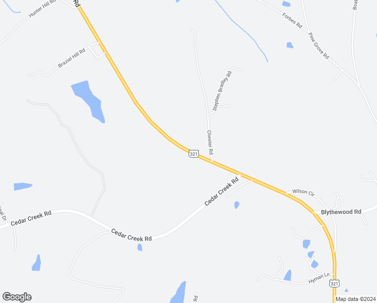 map of restaurants, bars, coffee shops, grocery stores, and more near 8425 Winnsboro Road in Blythewood