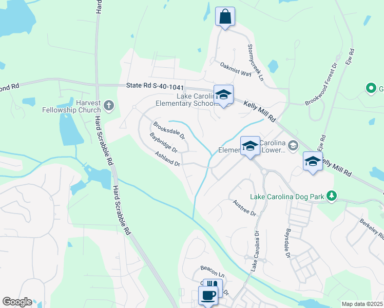 map of restaurants, bars, coffee shops, grocery stores, and more near 388 Baybridge Drive in Columbia