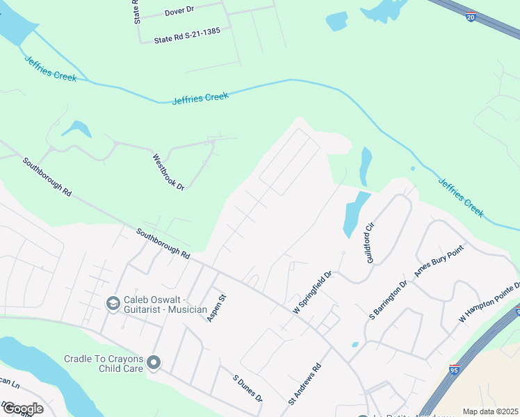 map of restaurants, bars, coffee shops, grocery stores, and more near 3821 Charters Drive in Florence