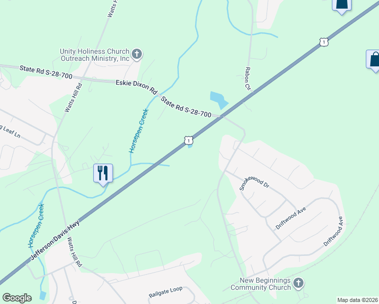map of restaurants, bars, coffee shops, grocery stores, and more near 2015 U.S. 1 in Elgin