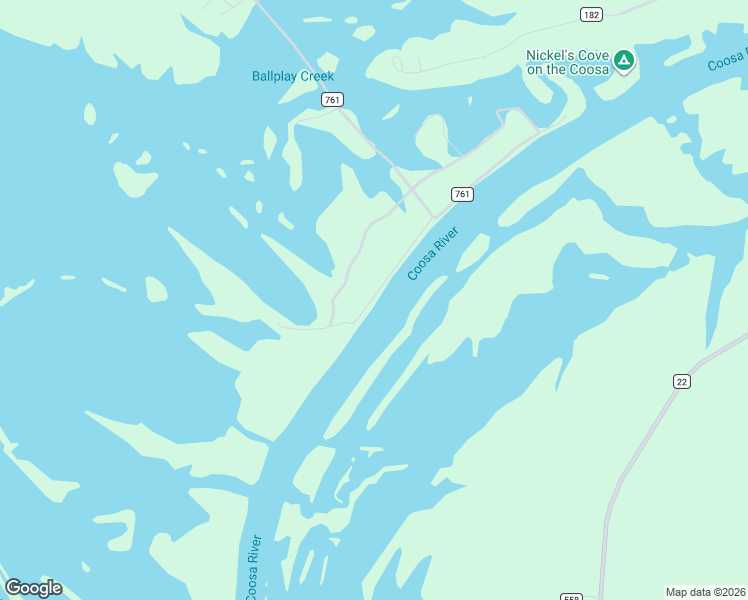 map of restaurants, bars, coffee shops, grocery stores, and more near County Road 761 in Centre