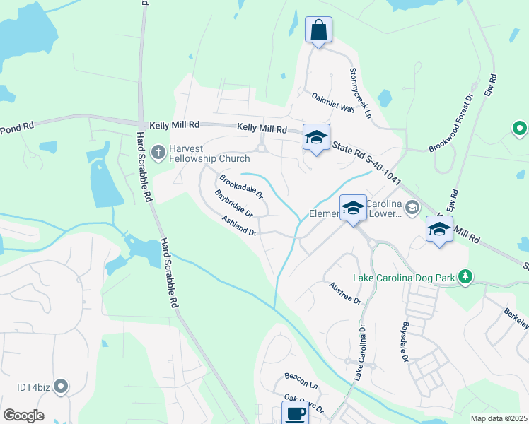 map of restaurants, bars, coffee shops, grocery stores, and more near 212 Brooksdale Drive in Columbia