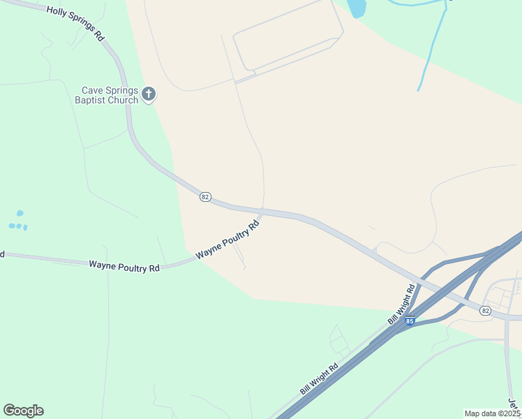 map of restaurants, bars, coffee shops, grocery stores, and more near 0 Holly Springs Road in Pendergrass
