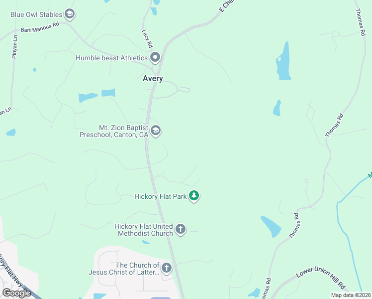 map of restaurants, bars, coffee shops, grocery stores, and more near 4098 East Cherokee Drive in Canton