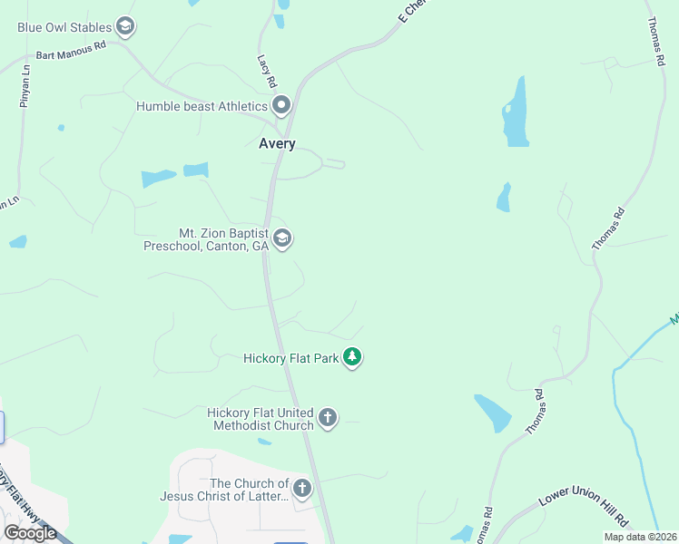 map of restaurants, bars, coffee shops, grocery stores, and more near 4098 East Cherokee Drive in Canton