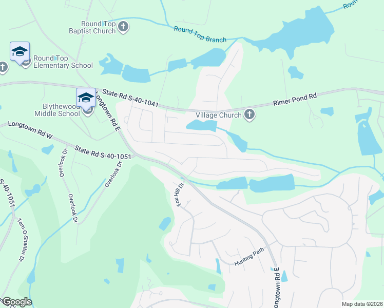 map of restaurants, bars, coffee shops, grocery stores, and more near 507 Pine Knot Road in Blythewood