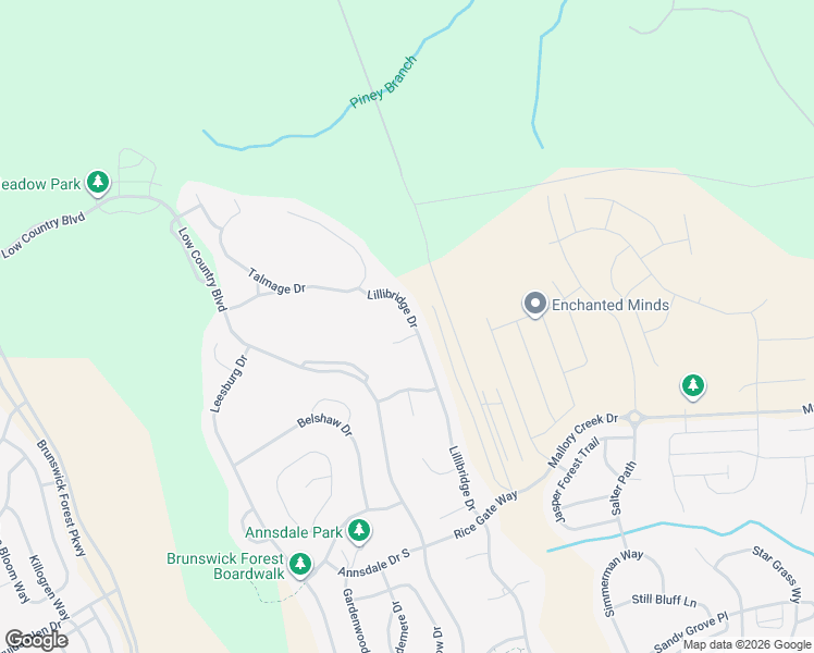map of restaurants, bars, coffee shops, grocery stores, and more near 1126 Lillibridge Drive in Leland
