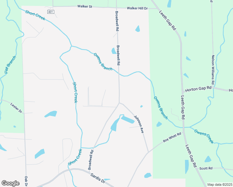 map of restaurants, bars, coffee shops, grocery stores, and more near 689 Broadwell Road in Boaz