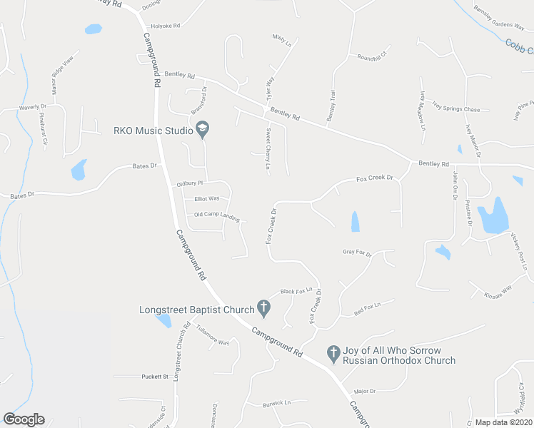 map of restaurants, bars, coffee shops, grocery stores, and more near 6610 Fox Creek Drive in Cumming