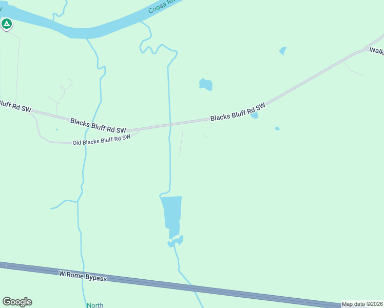 map of restaurants, bars, coffee shops, grocery stores, and more near 2081 Blacks Bluff Road Southwest in Rome