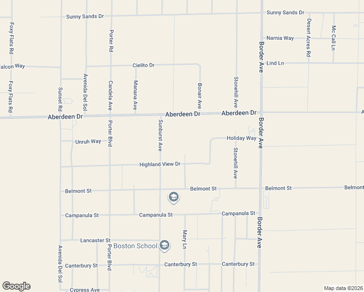 map of restaurants, bars, coffee shops, grocery stores, and more near Hilltop Drive in Joshua Tree