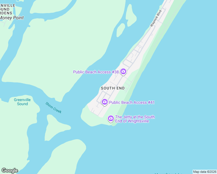 map of restaurants, bars, coffee shops, grocery stores, and more near 812 Schloss Street in Wrightsville Beach