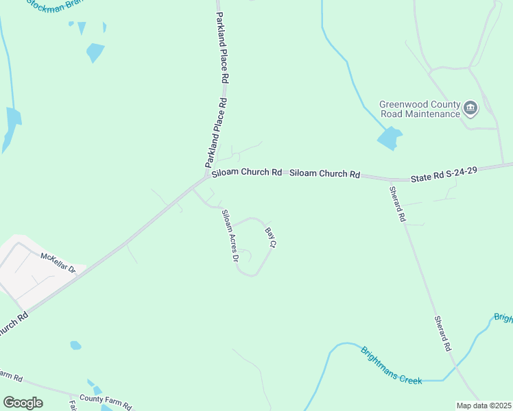 map of restaurants, bars, coffee shops, grocery stores, and more near 240 Siloam Acres Drive in Greenwood