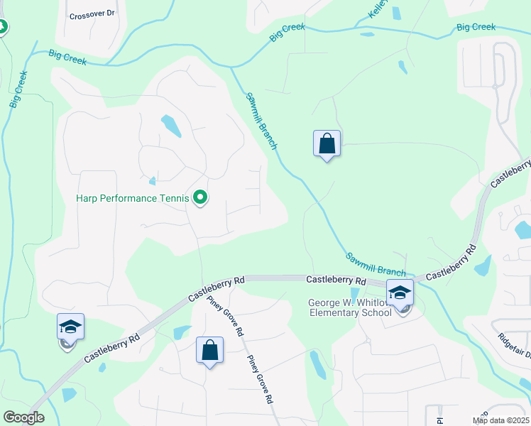 map of restaurants, bars, coffee shops, grocery stores, and more near 4925 Golden Wood Court in Cumming