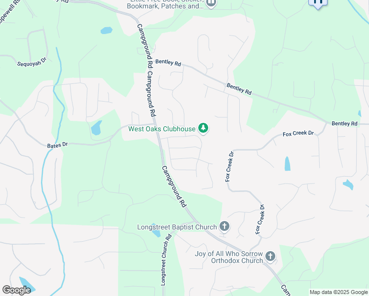 map of restaurants, bars, coffee shops, grocery stores, and more near Elliot Way in Cumming