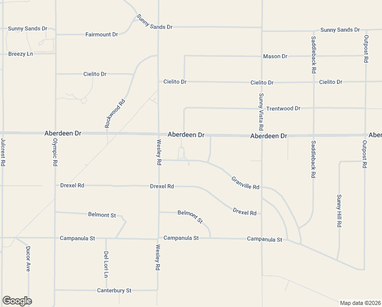 map of restaurants, bars, coffee shops, grocery stores, and more near 60638 Drexel Road in Joshua Tree