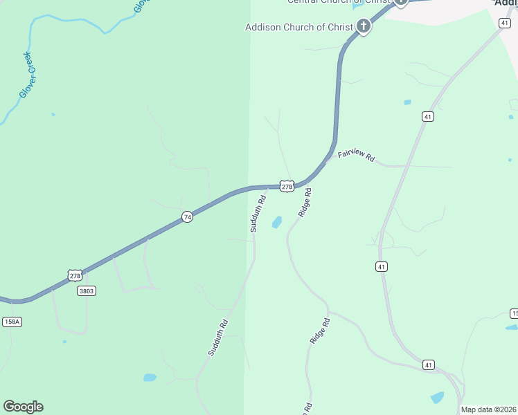 map of restaurants, bars, coffee shops, grocery stores, and more near Sudduth Road in Addison