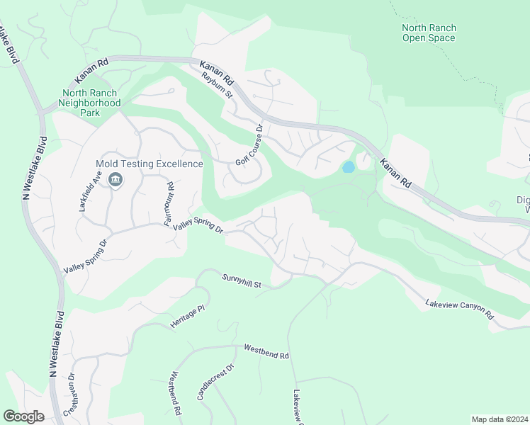 map of restaurants, bars, coffee shops, grocery stores, and more near 4679 Club View Drive in Westlake Village
