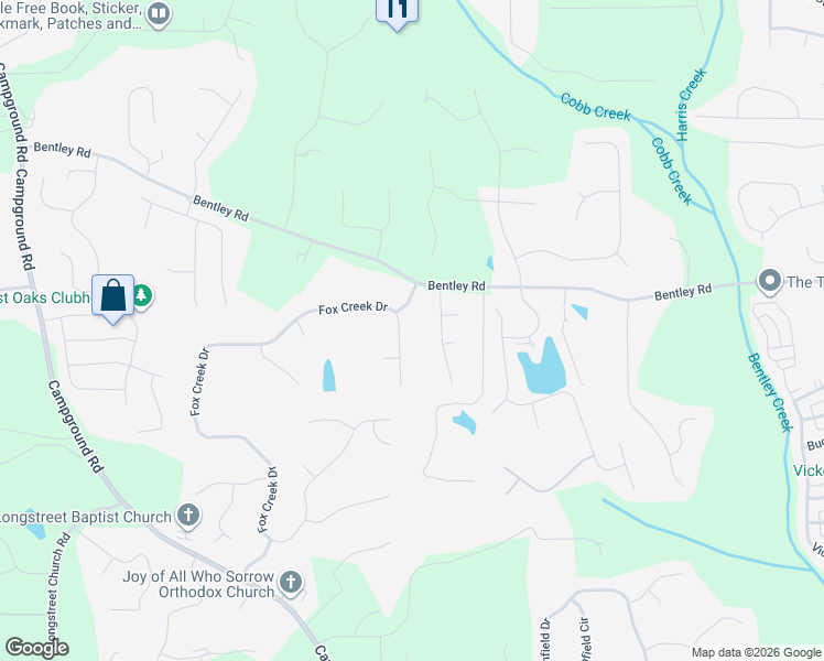 map of restaurants, bars, coffee shops, grocery stores, and more near 6130 Fox Creek Drive in Cumming