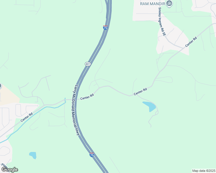map of restaurants, bars, coffee shops, grocery stores, and more near 17 Everest Drive in Cartersville