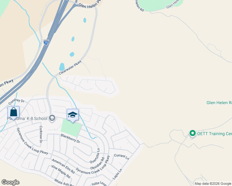 map of restaurants, bars, coffee shops, grocery stores, and more near 3499 Shadblow Road in San Bernardino