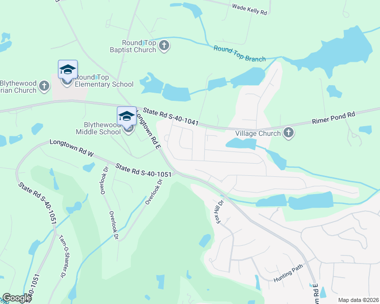 map of restaurants, bars, coffee shops, grocery stores, and more near 632 Roslindale Circle in Blythewood