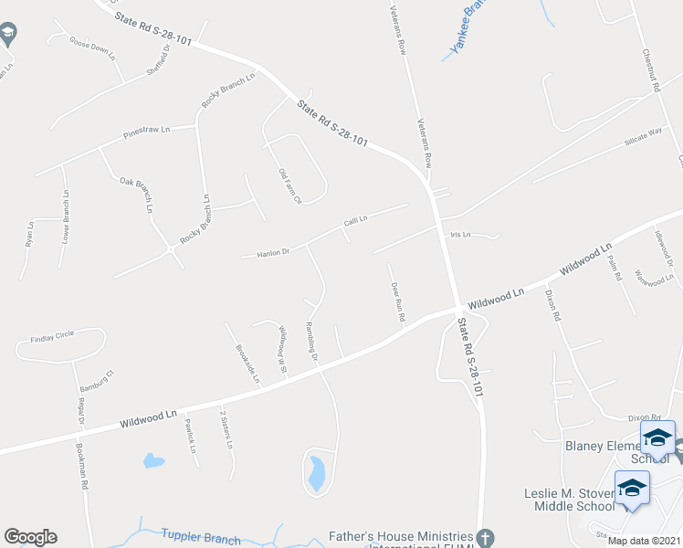 map of restaurants, bars, coffee shops, grocery stores, and more near 54 Rambling Drive in Elgin