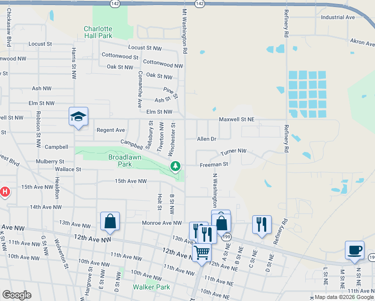 map of restaurants, bars, coffee shops, grocery stores, and more near 11 Cason Street in Ardmore
