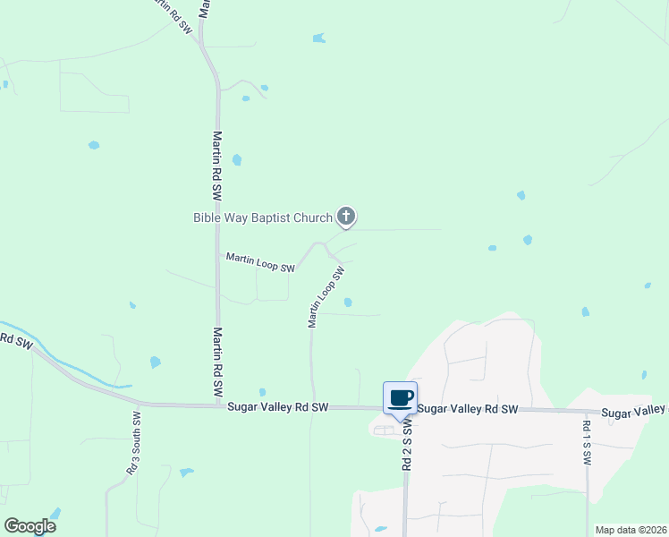 map of restaurants, bars, coffee shops, grocery stores, and more near 116 Martin Loop Southwest in Cartersville