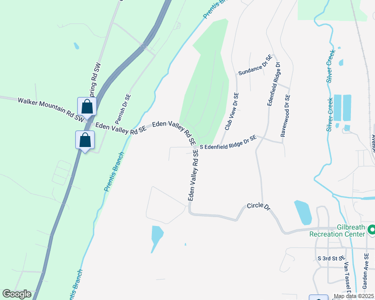 map of restaurants, bars, coffee shops, grocery stores, and more near 6 Edenbury Court Southeast in Rome