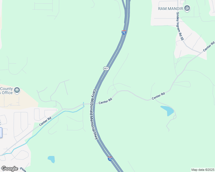 map of restaurants, bars, coffee shops, grocery stores, and more near 9 McKinley Court Southeast in Cartersville
