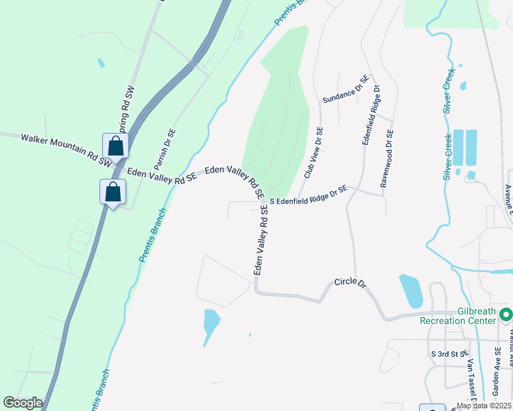map of restaurants, bars, coffee shops, grocery stores, and more near 6 Edenbury Court Southeast in Rome