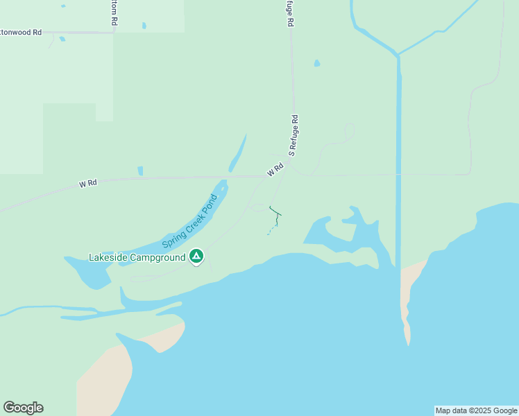 map of restaurants, bars, coffee shops, grocery stores, and more near 12000 South Refuge Road in Tishomingo