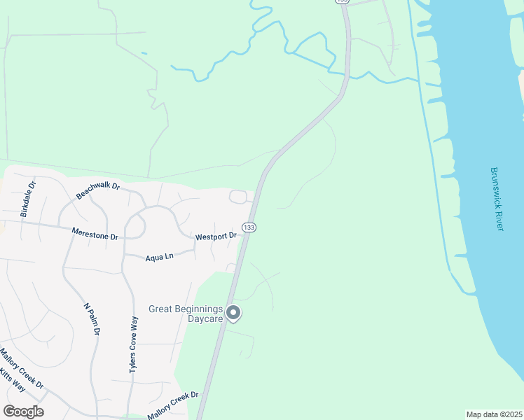 map of restaurants, bars, coffee shops, grocery stores, and more near 1409 Liberty Landing Road Southeast in Winnabow