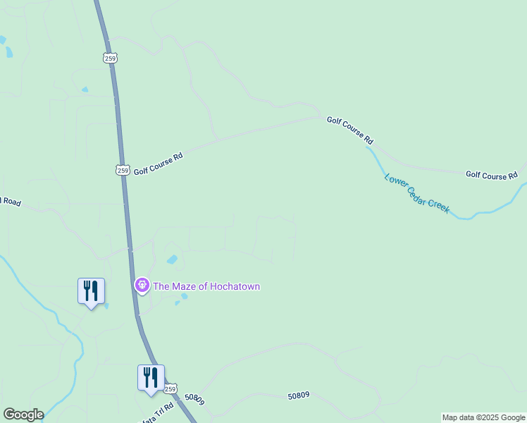 map of restaurants, bars, coffee shops, grocery stores, and more near 261 Stillhouse Road in Broken Bow