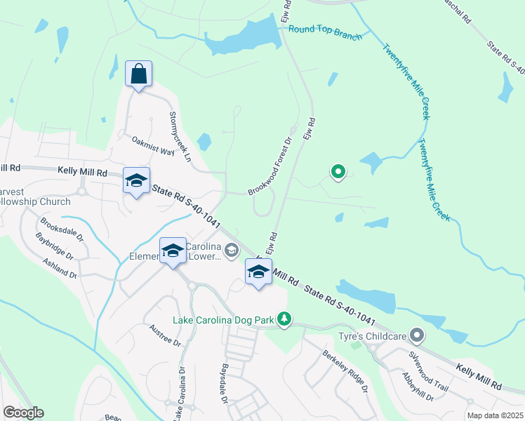 map of restaurants, bars, coffee shops, grocery stores, and more near 111 Brookhaven Cir in Blythewood