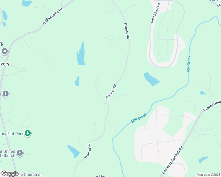 map of restaurants, bars, coffee shops, grocery stores, and more near 1187 Thomas Road in Canton