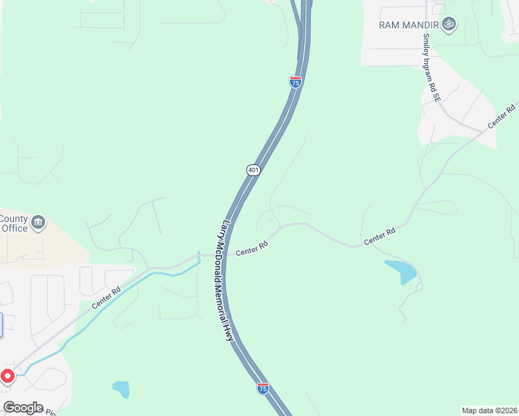 map of restaurants, bars, coffee shops, grocery stores, and more near 9 McKinley Court Southeast in Cartersville