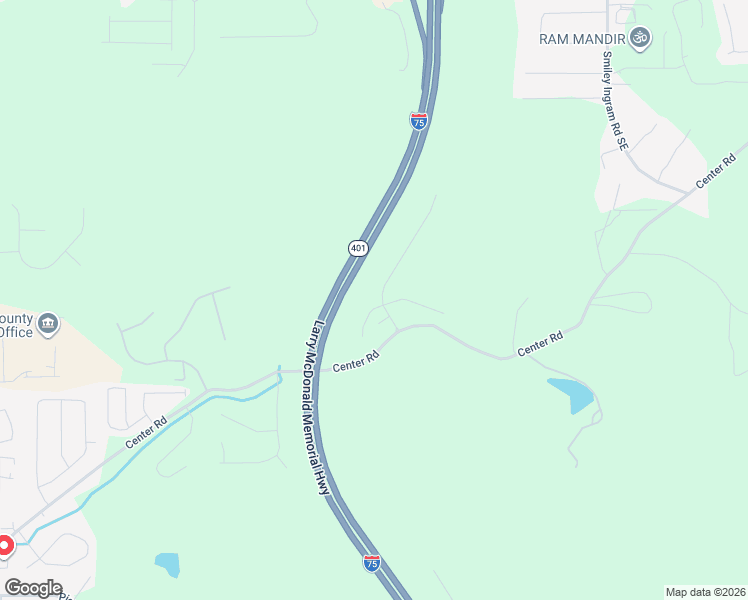 map of restaurants, bars, coffee shops, grocery stores, and more near 5 McKinley Court Southeast in Cartersville