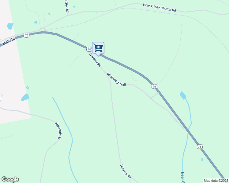 map of restaurants, bars, coffee shops, grocery stores, and more near 1490 Nursery Road in Little Mountain