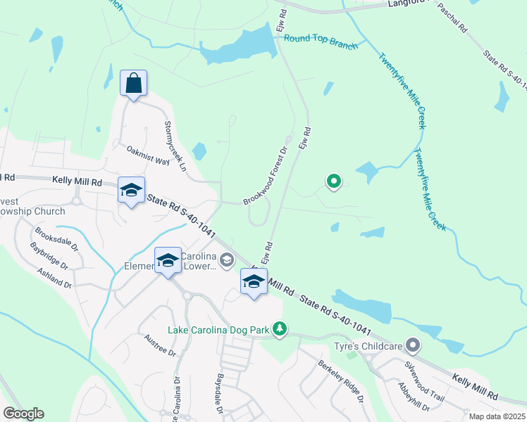 map of restaurants, bars, coffee shops, grocery stores, and more near 111 Brookhaven Circle in Blythewood