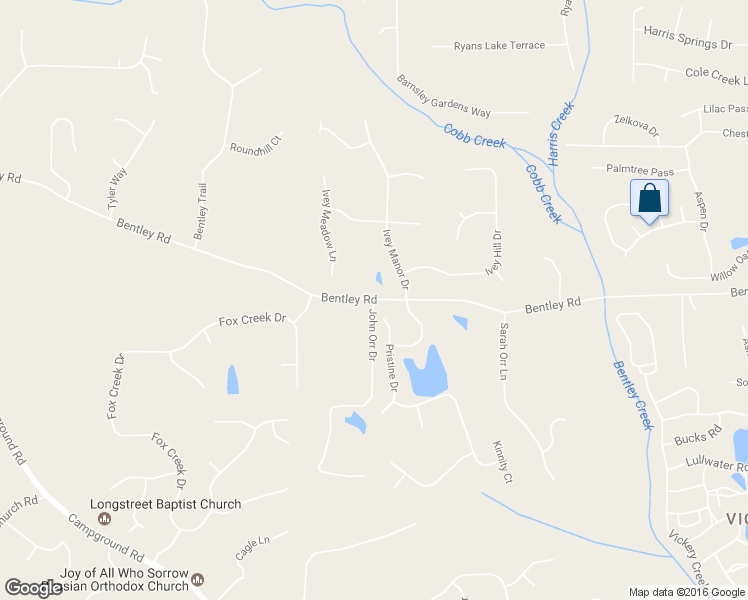 map of restaurants, bars, coffee shops, grocery stores, and more near 6053 Bentley Road in Cumming