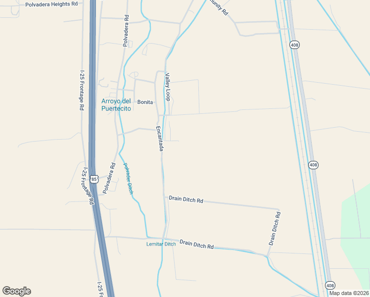 map of restaurants, bars, coffee shops, grocery stores, and more near 52 Valley Loop Road in Polvadera