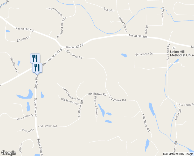 map of restaurants, bars, coffee shops, grocery stores, and more near 620 Old Jones Road in Alpharetta