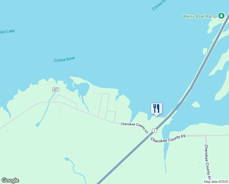 map of restaurants, bars, coffee shops, grocery stores, and more near 204 County Road 469 in Centre