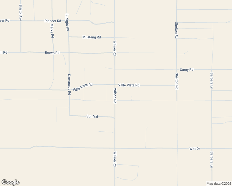 map of restaurants, bars, coffee shops, grocery stores, and more near 3333 Wilson Road in Twentynine Palms