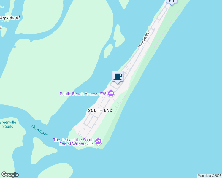 map of restaurants, bars, coffee shops, grocery stores, and more near 4 Sunset Ave in Wrightsville Beach