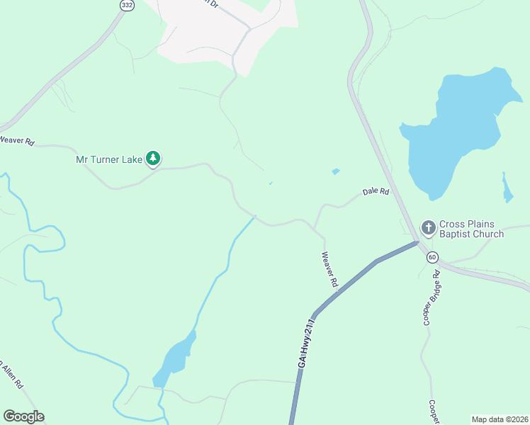 map of restaurants, bars, coffee shops, grocery stores, and more near 5017 Weaver Road in Gainesville