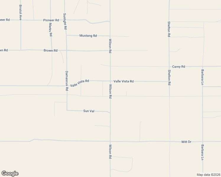 map of restaurants, bars, coffee shops, grocery stores, and more near 3333 Wilson Road in Twentynine Palms