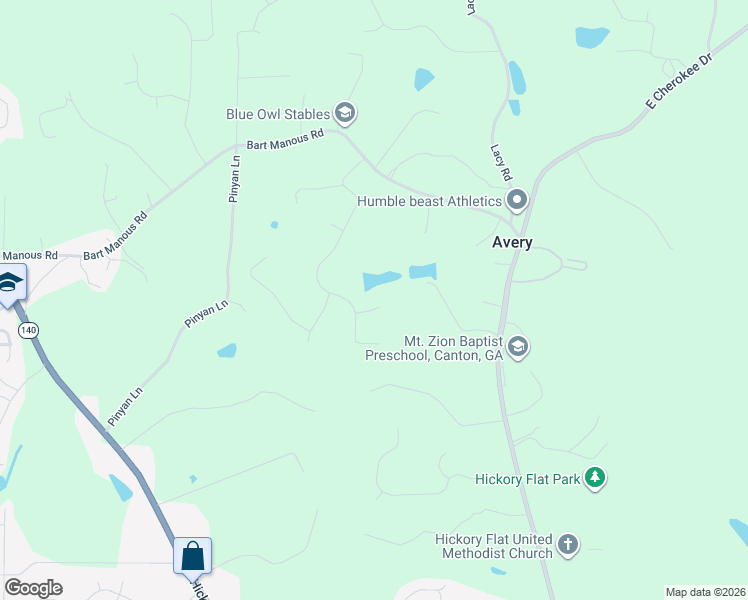 map of restaurants, bars, coffee shops, grocery stores, and more near 301 Crown Court in Canton